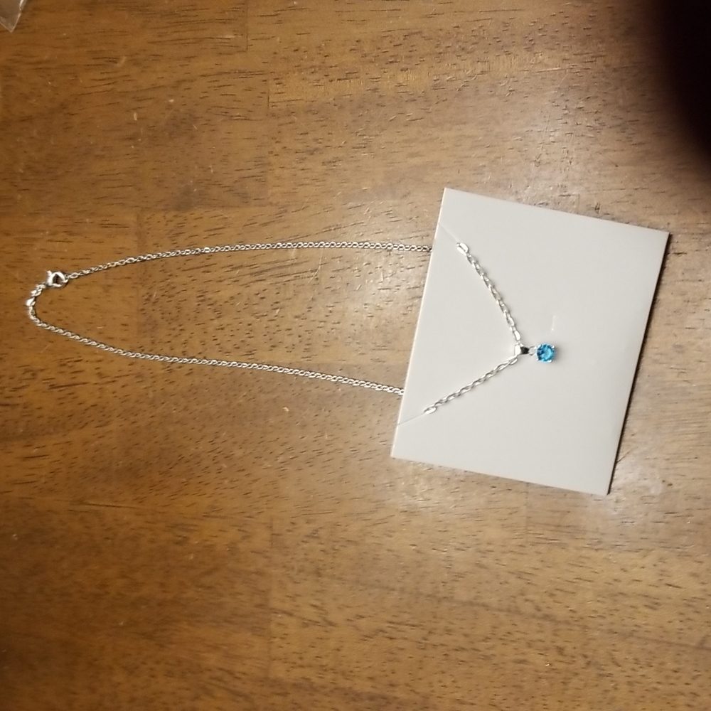 Effy Silver Stackable Layering Necklace With Blue… - image 3